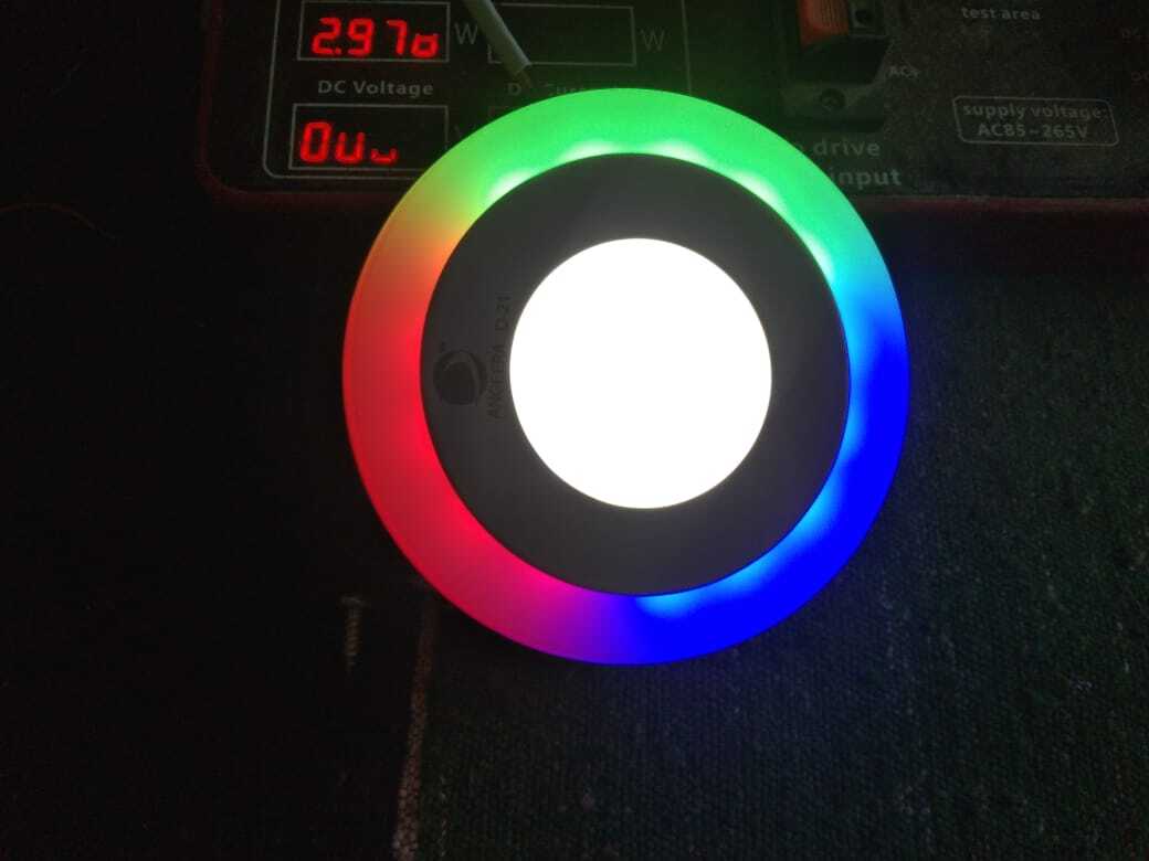 Led Square Ceiling Light - Metal & Glass, 10x10x10 Cm, Rgb Color Options, Cool White Light, Input Voltage 85-265 V, Power Factor 0.9, Custom Size Available