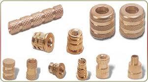 Brass Cross Knurled Inserts - M2 to M20, Nickel Plated & Chrome Plated, Rust Proof, Easy Fit, Wear & Tear Resistant, Available in Diamond & Round Knurling