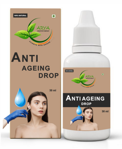Anti Ageing Drops - 30 ml Liquid Bottle | Potent Nutrient Blend with Antioxidants for Youthful, Radiant Skin