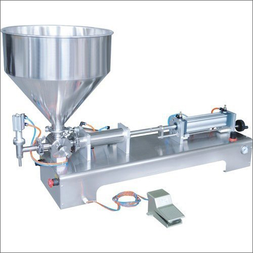 Silver Hand Sanitizer Manual Filling Machine