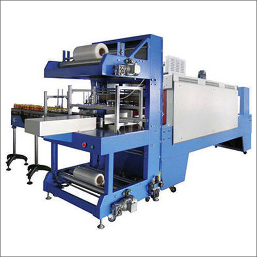 Blue Automatic Shrink Wrapping Machine