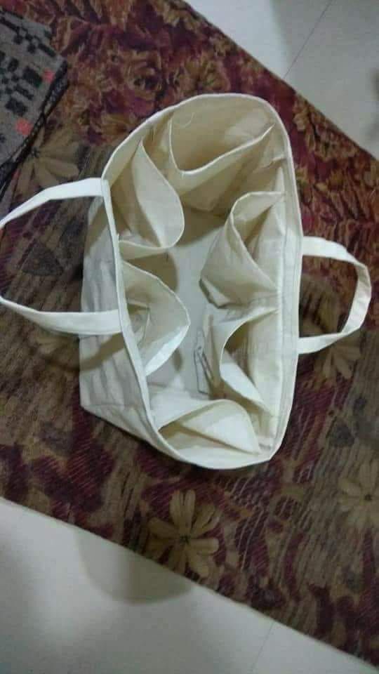 Jute Vegetable Bag - 14x16 Inches, Beige Color | 12-inch Handle, 5 Kg Capacity, Open Top Design