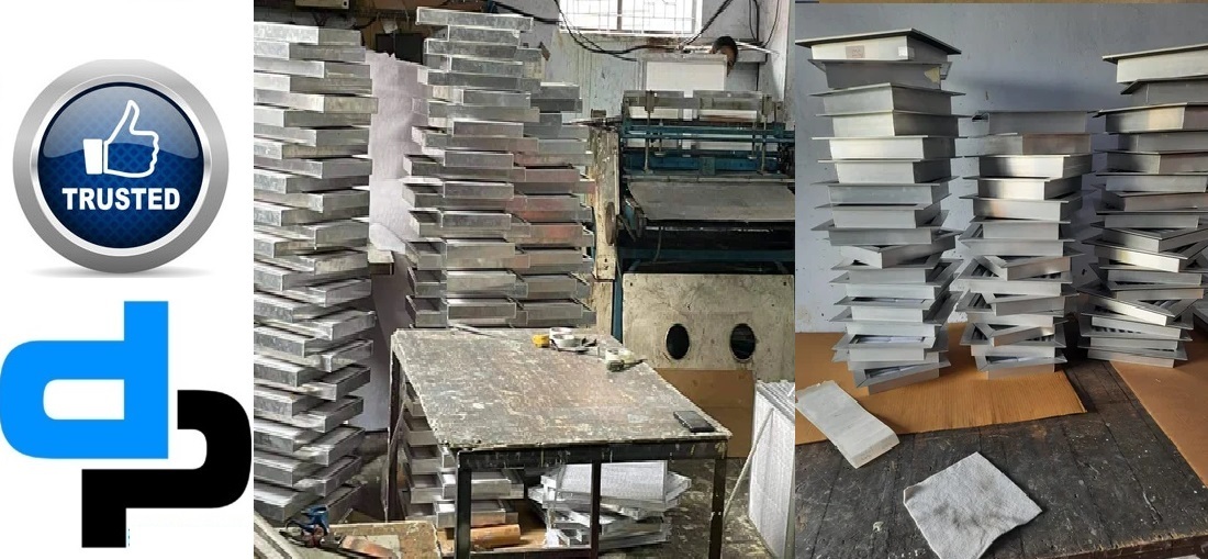 Ahu Pre Filter - Aluminum, Galvanized Steel, Ss304 | Flange/box Frame, Fire Retardant Synthetic Non Woven, Easy Assembly, High Efficiency Filtration