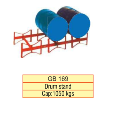 Drum Stand - Max Lifting Load 1050 kg, Red Finish, Strong and Energy Efficient Design | Easy to Operate for Industrial Usage