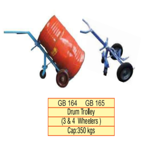 Drum Trolley - 350 Kilogram Max Load, Blue, Easy to Operate & Power Efficient