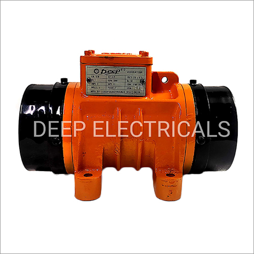 Orange And Black Vibrating Motor
