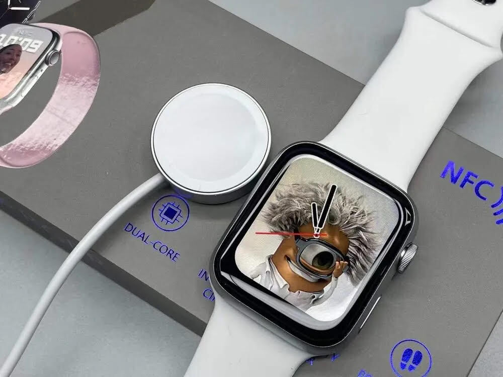 Iw7 Smart Watch - Blood Pressure, Blood Oxygen, Body Temperature, Pedometer, Stopwatch, Music Control, Weather Updates | Notifications, Sleep Monitoring, Multiple Sports Mode, Call Reminders, Ota Updates
