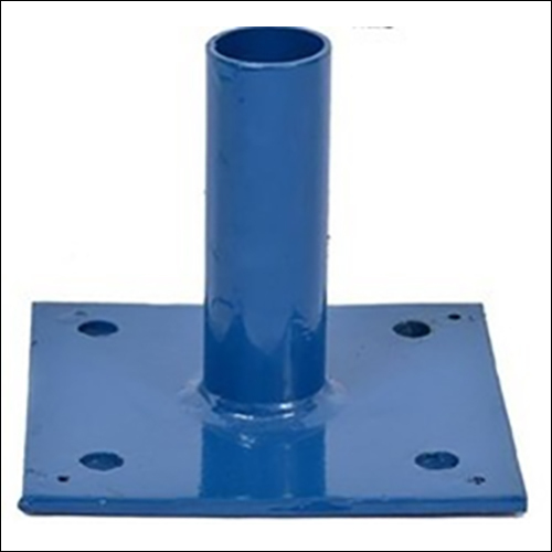 Blue Base Plate 38Od Pipe Welded