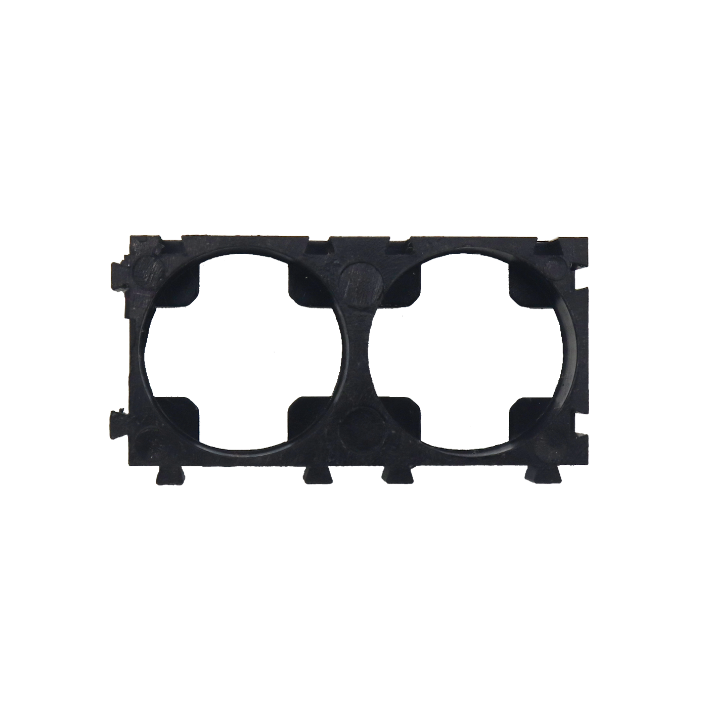 18650 Triple Lithium Battery Spacer Hard Plastic Holders For Diy - Hard Plastic Material, Black Color | High Precision, Temperature Resistant, Customizable Design, Easy Assembly