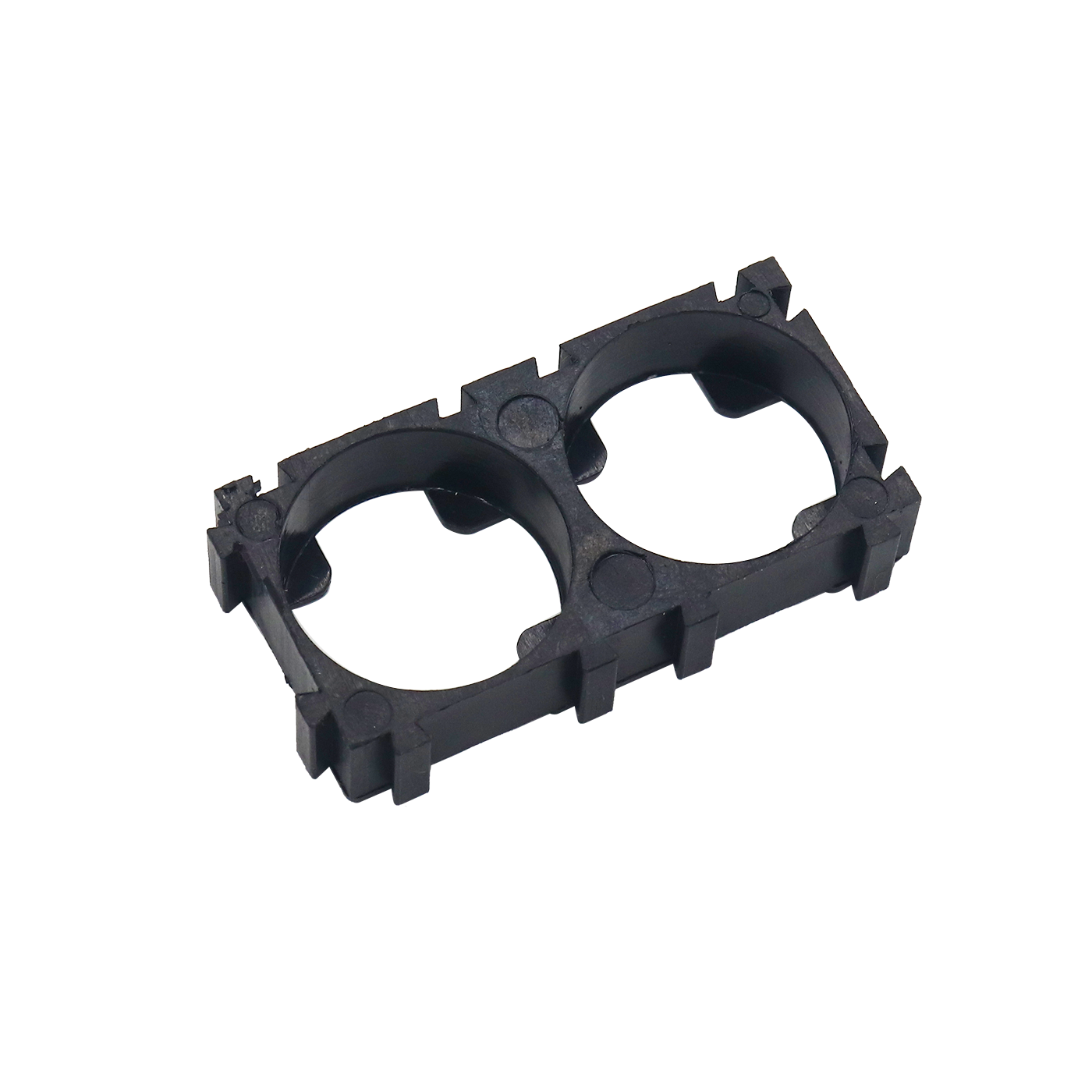 18650 Triple Lithium Battery Spacer Hard Plastic Holders For Diy - Hard Plastic Material, Black Color | High Precision, Temperature Resistant, Customizable Design, Easy Assembly