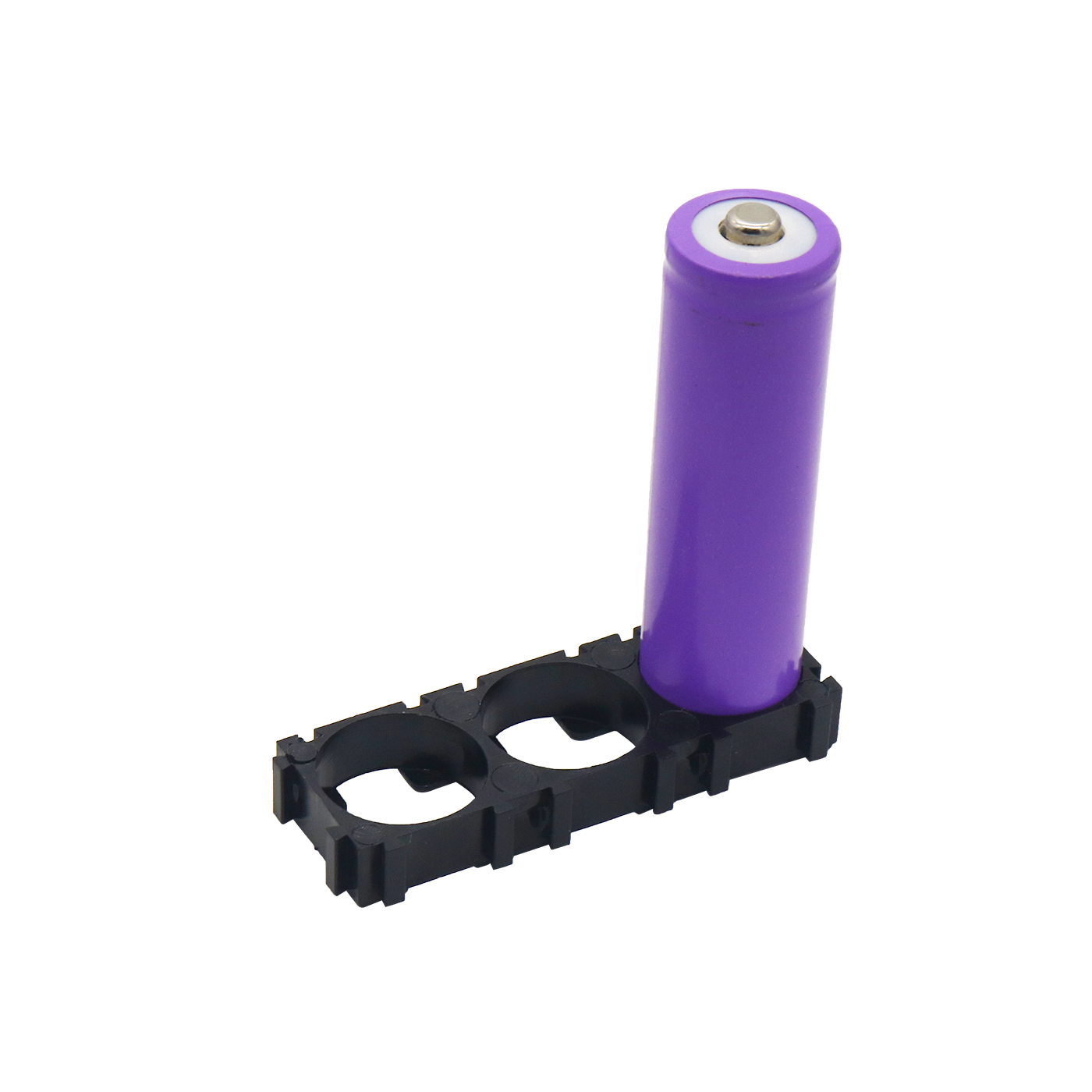 18650 Triple Lithium Battery Spacer Hard Plastic Holders For Diy - Hard Plastic Material, Black Color | High Precision, Temperature Resistant, Customizable Design, Easy Assembly