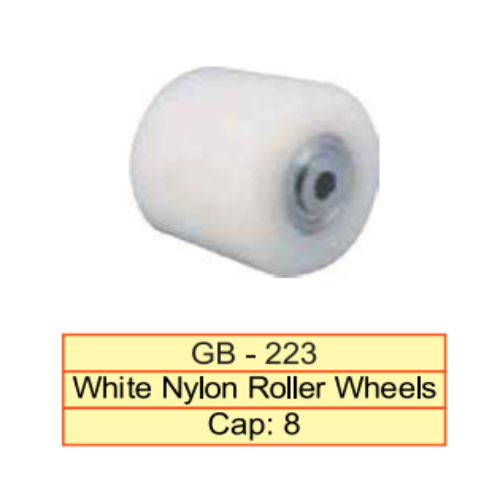 White Nylon Roller Wheels - Application: Industrial