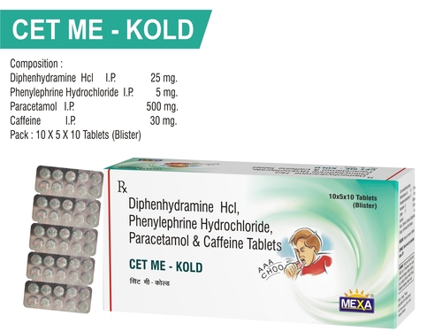  CET Me कोल्ड जेनेरिक ड्रग्स