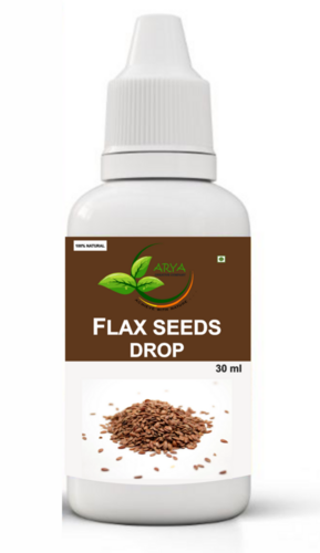 Flaxseed Drops - Liquid, 30ml Bottle | Supports Joint Lubrication & Heart Health, Ideal for Adult Consumption, Bitter Taste, 24 Months Shelf Life