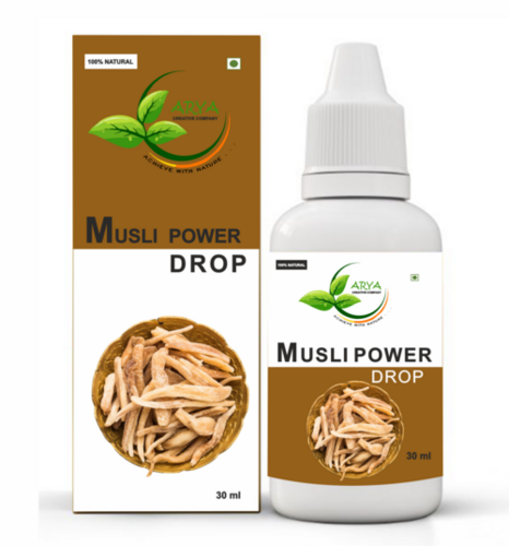 Musli Power Drops - 30ml Bottle | 100% Ayurvedic Safed Musli Extract with Ginseng, Shilajit, & Shatavari for Vitality & Energy Boost