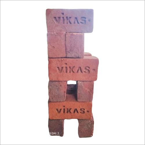Vikas Red Clay Bricks - Clay Material, 9 x 4 x 3 Inches, Red Color | Water Resistant, Fire Resistant, Heat Resistant, Non-Corrosive, Robust Durability
