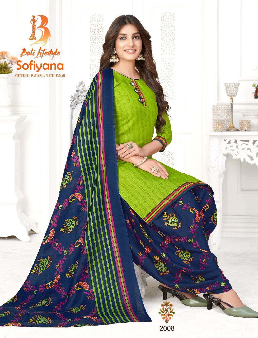 Suit Concept - Cotton Blend, Xl & Xxl Sizes, Patiyala Salwar With Inner Aster | Modern Ethnic Dress, Full Sleeves, All-season, Printed, Washable
