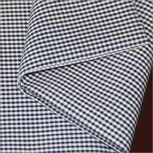 Check Printed Shirting Fabric - Cotton, Custom Length, Multicolor Patterns | Breathable, Comfortable, Durable, Easy to Wash