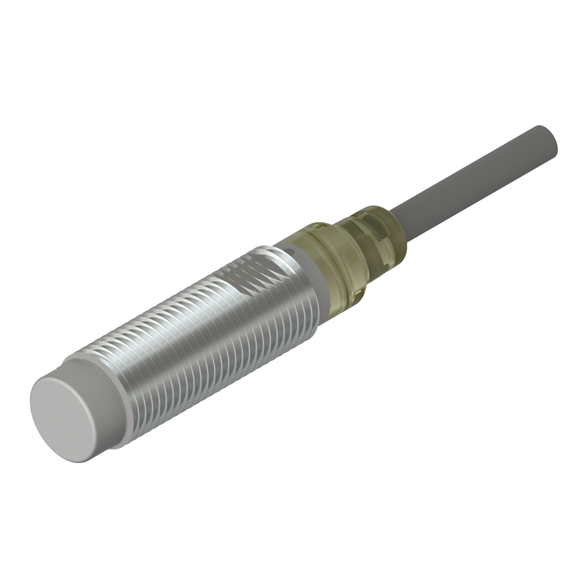 Inductive Round Sensor M12  Length 30mm With 2m Pvc Cable Connection Accuracy: 5  %