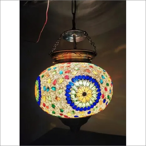 Decorative Hanging Light - Glass Construction | Modern Design, Elegant Illumination