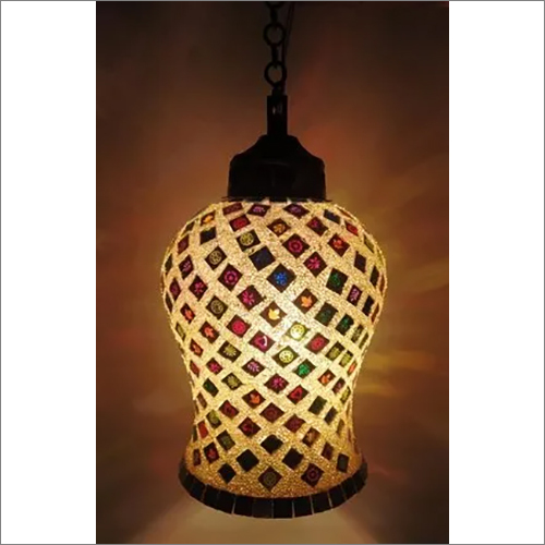 Decorative Hanging Light - Glass Material, Electric Powered | Stylish Home Illumination Fixture