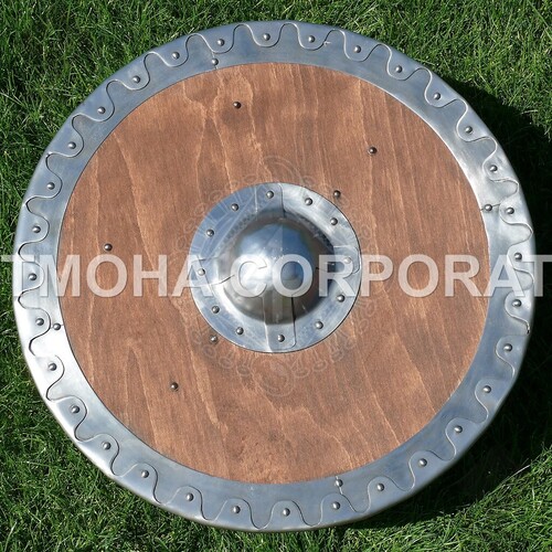 आयरन मध्यकालीन शील्ड सजावटी शील्ड आर्मर शील्ड हस्तनिर्मित शील्ड सजावटी शील्ड वाइकिंग शील्ड Olaf Ms0036