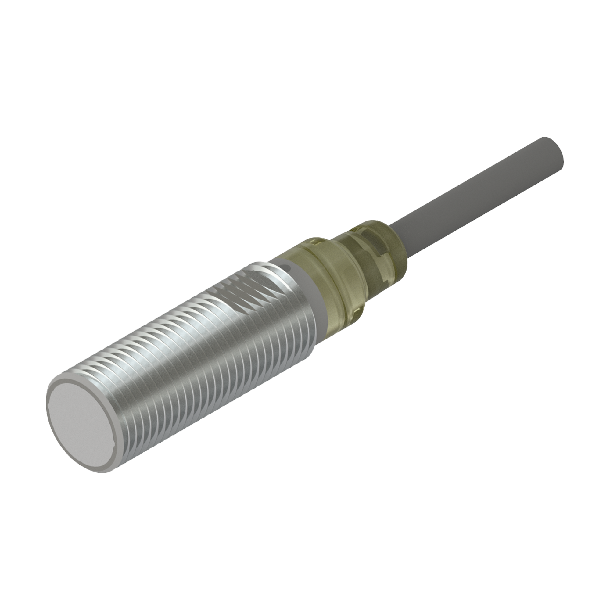 Inductive Round Sensor M12 Length 30mm 2m Pvc Cable Connection Accuracy: 5 %