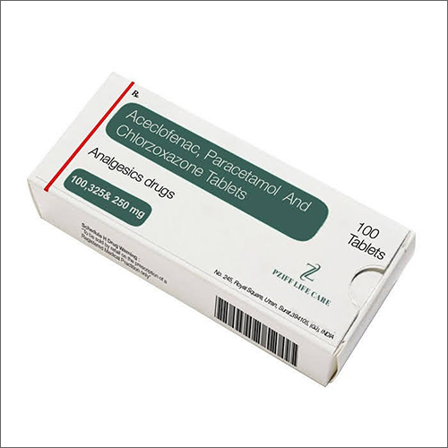 Aceclofenac Paracetamol And Chlorzoxazone Tablets - Multisymptom Relief, Cool & Dry Storage | General Medicine, Suitable For All, Easy-to-Take Tablets