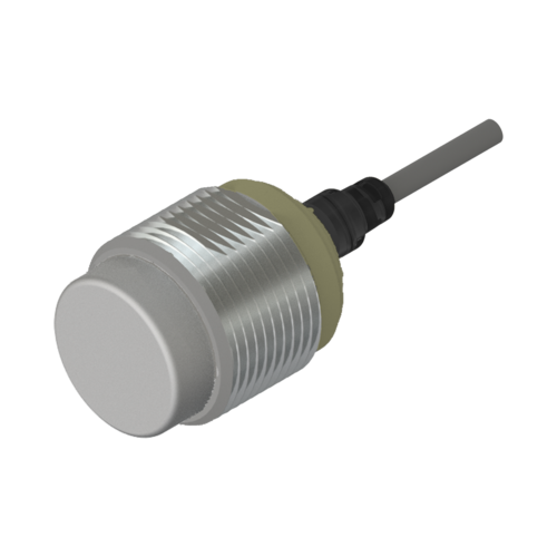 Inductive Round Sensor - AISI 304 Stainless Steel, 30mm Length, 22mm Flush Sensing Distance | PNP NO Output, M12 Male Connector, 10 to 36 VDC Input