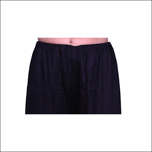 Black Palazzo - Rayon Fabric, Size Range Xs-xxl, Length 40-44 Inches | Elasticated Waist, Suitable For Formal & Informal Events