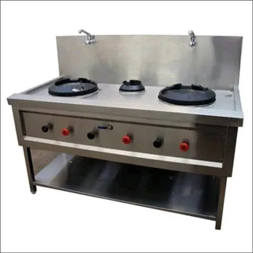 Metal Chinese Range With Three Burner