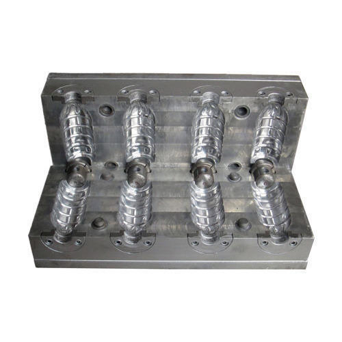 Pet Bottle Mould - Aluminium, 250 ml Size, 4 Cavity Manual | Brand 6061, Good Finishing, Mould Life 2