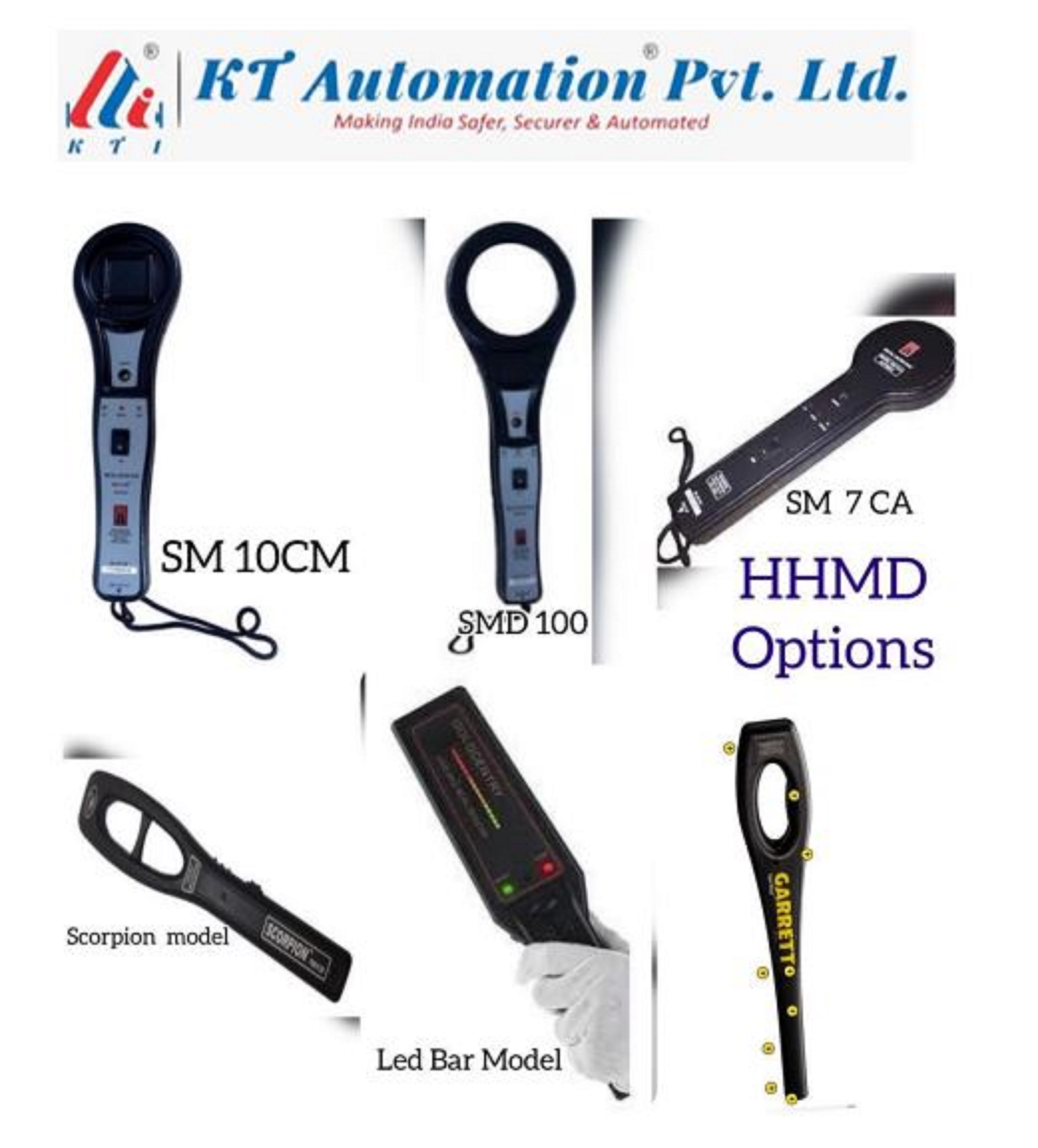 Hand Held Metal Detector - Color: Black