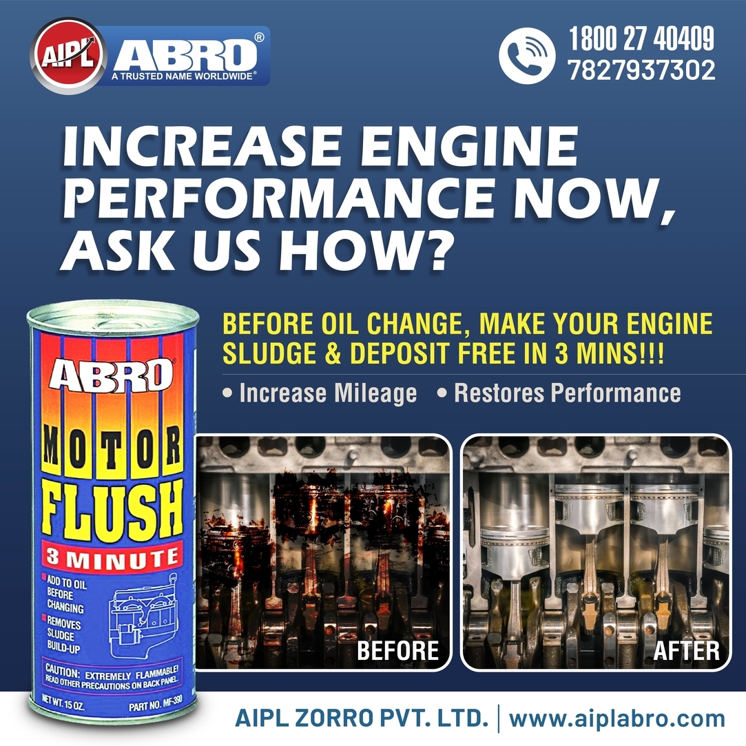 Motor Flush - High-performance Chemical Solution | Engine Cleaning, Removes Deposits Efficiently