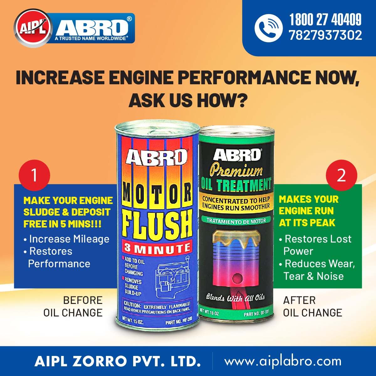 Motor Flush - High-performance Chemical Solution | Engine Cleaning, Removes Deposits Efficiently