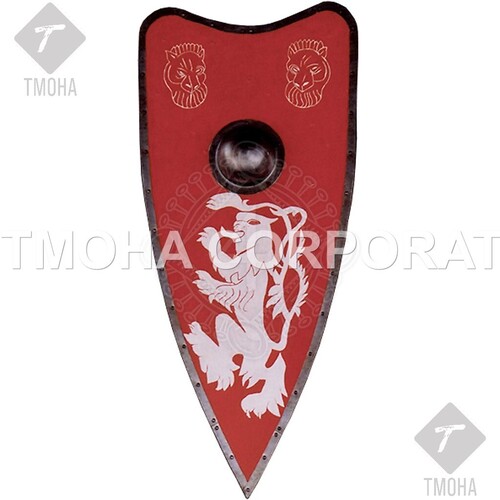 आयरन मध्यकालीन शील्ड डेकोरेटिव शील्ड आर्मर शील्ड हैंडमेड शील्ड डेकोरेटिव शील्ड पेंटेड फील्ड शील्ड Ms0050