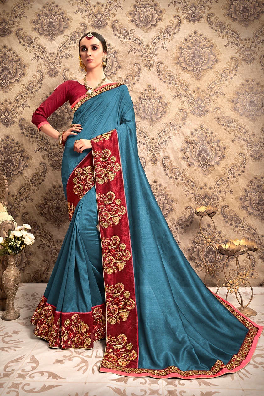 All Exlclusive Designer Embrodery Women Chiffon Saree