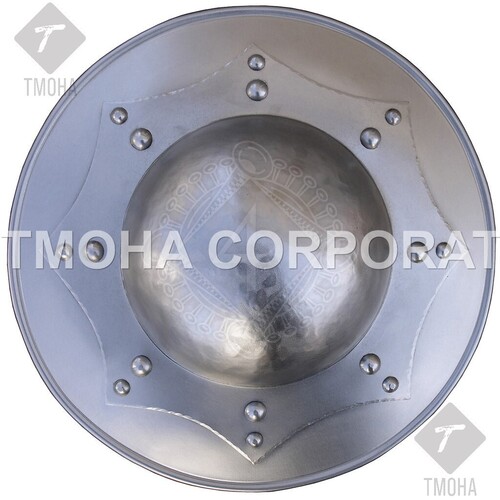 आयरन मध्यकालीन शील्ड डेकोरेटिव शील्ड आर्मर शील्ड हैंडमेड शील्ड डेकोरेटिव शील्ड बकलर (फिस्ट शील्ड) Ms0064