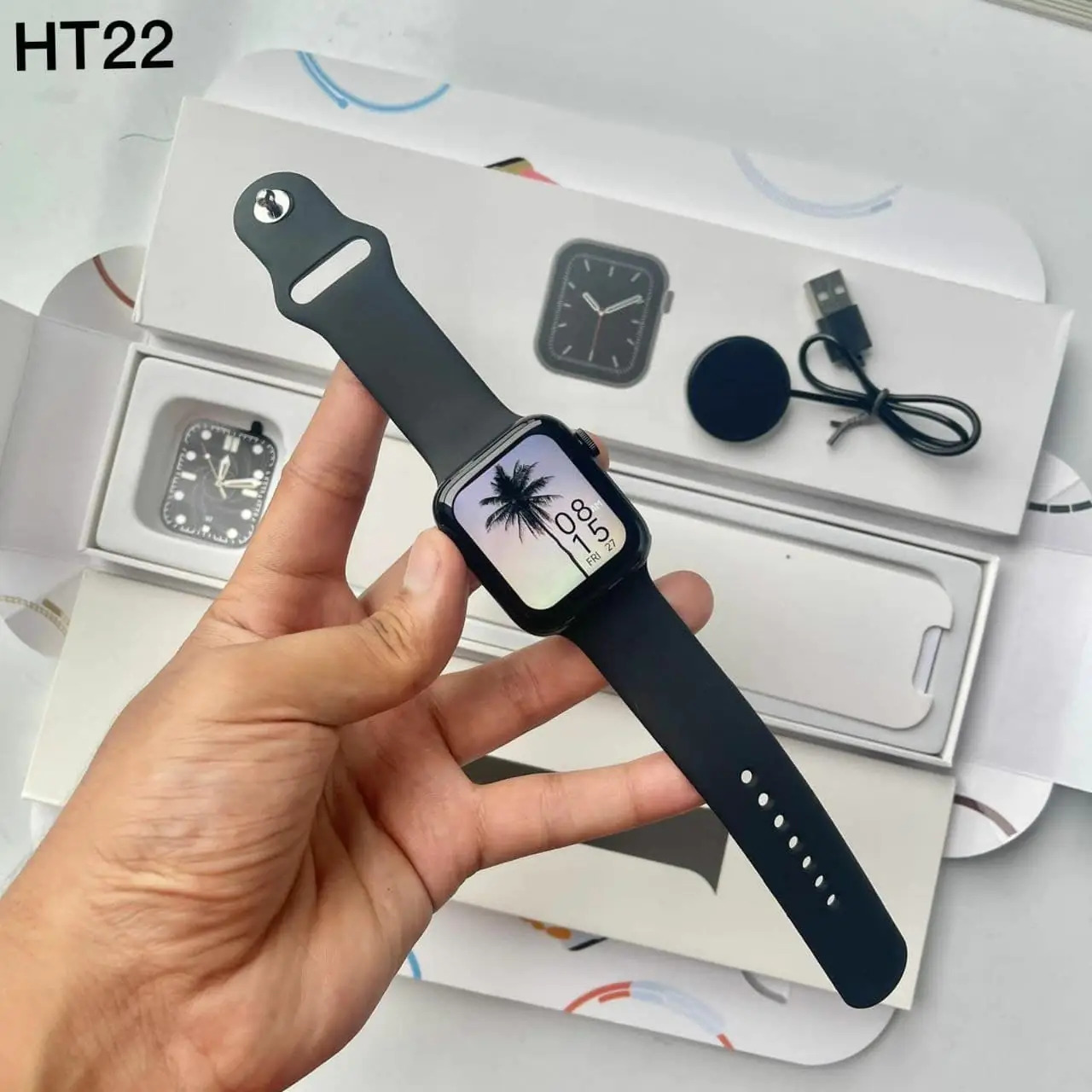 Heart Rate Monitor - 1.4 Inch Lcd Touch Screen, Ip68 Waterproof | 8 Sport Modes, Blood Oxygen Level, Smart Notifications, 10 Day Battery Life, Compatible With Android & Ios