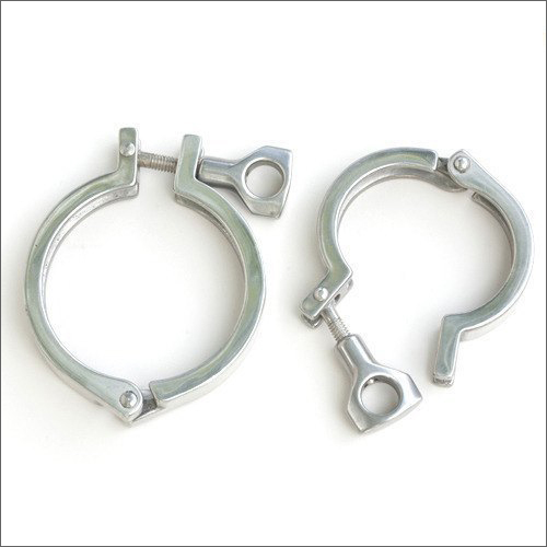 Tri Clover Clamp - Stainless Steel, Size 1/2" to 14", Silver Finish | Medium Duty, Ideal for Brewery Hardware