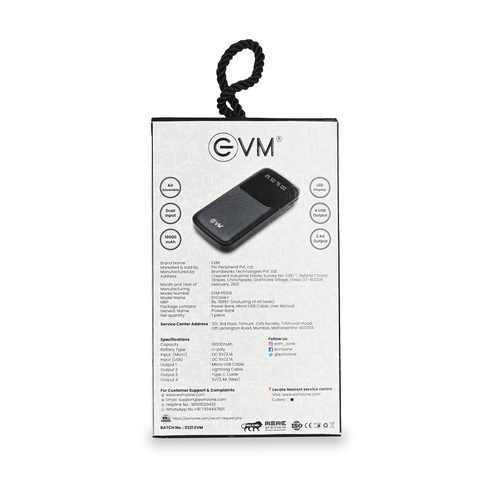 Black P0108 10000 Encase Plus White