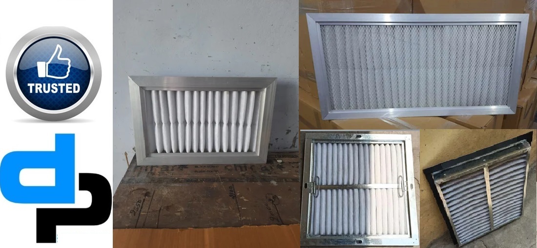 Ahu Pre Filter - Galvanised Steel/aluminium Anodized Frame, Synthetic Non Woven Media, G3/g4 Filtration Grade, 90% Efficiency, Fire Retardant, Washable