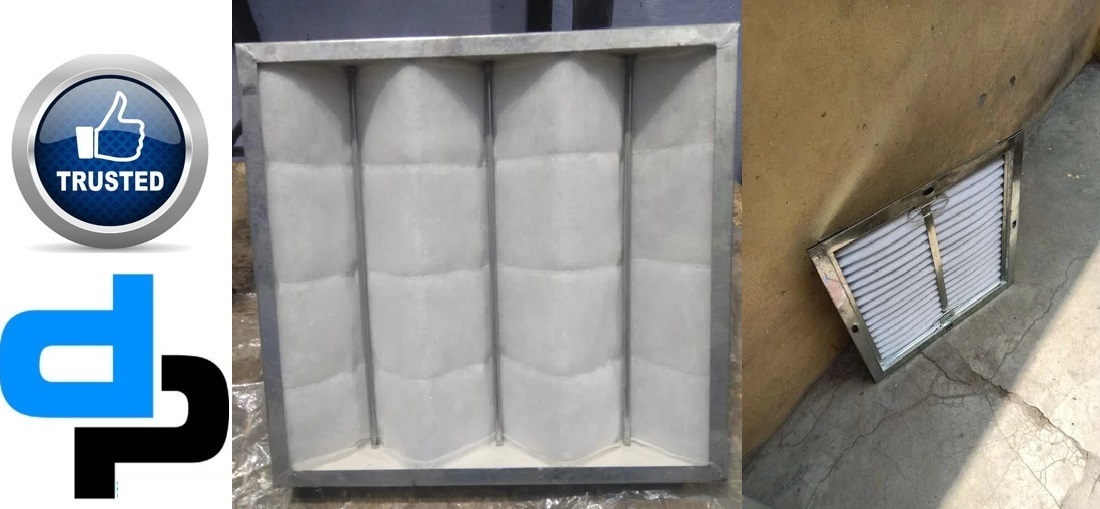 Ahu Pre Filter - Galvanised Steel/aluminium Anodized Frame, Synthetic Non Woven Media, G3/g4 Filtration Grade, 90% Efficiency, Fire Retardant, Washable