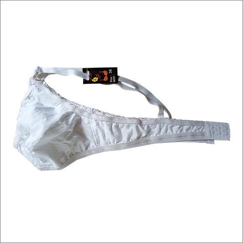 Plain Ladies White Cotton Bra