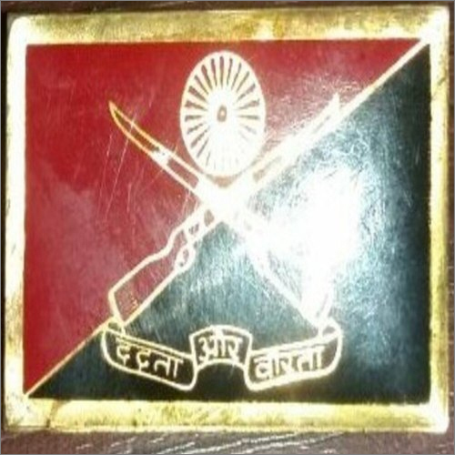 Army Military Badge - Brass, Standard Size, Multicolor | Warranty Included, Designed for Military Wear