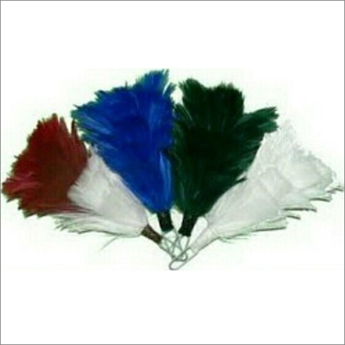 Unisex Feather Army Hackle - Feather Material, Standard Size, Red Blue Green & White Colors | Warranty Included, Ideal for Multiple Uses