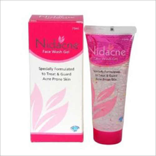 Nidacne Face Wash - Gel Formula, Pink Tube Packaging | Reduces Acne, Controls Oil Production, Suitable for All Skin Types