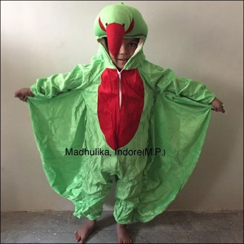 Parrot Costume - Cotton | Customized Size, Unisex, Breathable, Washable, Printed Pattern, Cool Pass, Dry Cleaning, No Fade