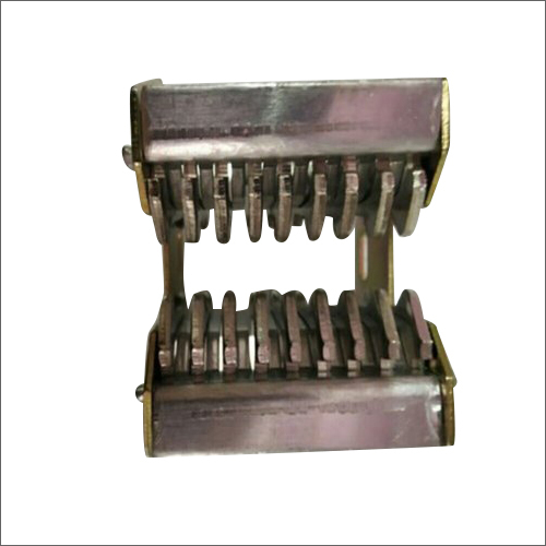 Electric Jaw Contact - Stainless Steel, Golden Color, 18 Jae Fingers | 220-240 Volt, 50 Hertz Frequency, Industrial Application