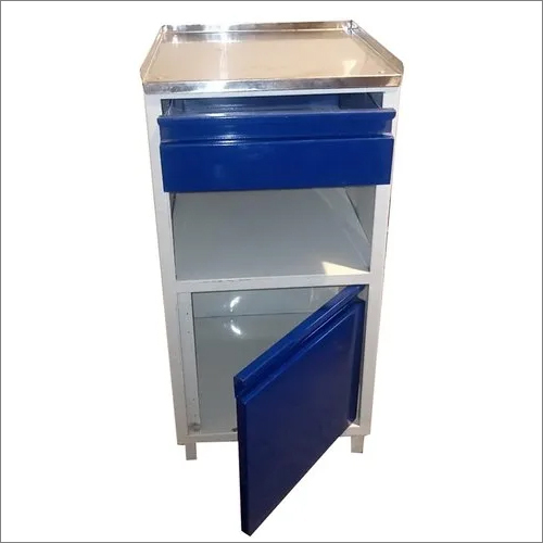 Adjustable Height Hospital Ss Bedside Locker